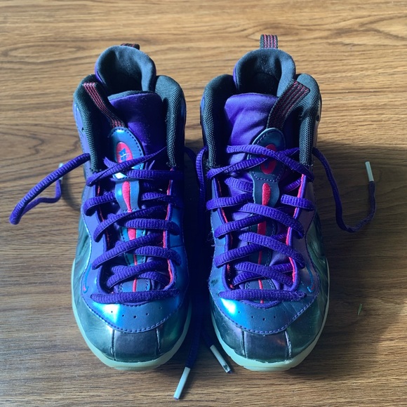 Kids Purple/Chrome Foamposites - Picture 1 of 5